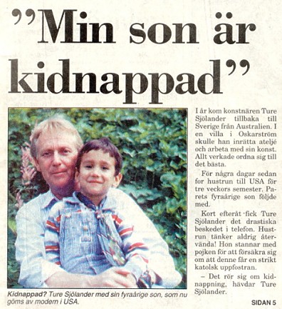 The Father and The Son 1993 August 20. Halmstad. The day before the kidnapping ..